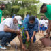 Maitama School Head Teacher and the GivFree Team planting the first tree, during the GivTree2Schools project launch.
